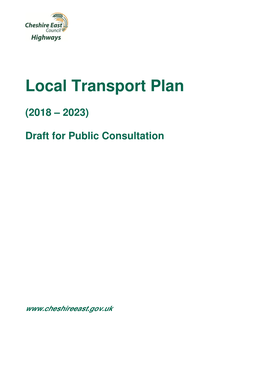 Local Transport Plan Refresh