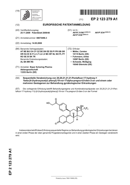 Sequentielle Verabreichung Von 20,20,21,21,21-Pentafluor-17-Hydroxy-1 1Beta-[4-(Hydroxyacetyl) Phenyl]-19-Nor-17Alpha-Pregna-4,9