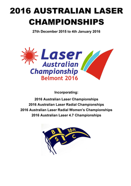2016 Australian Laser Championships
