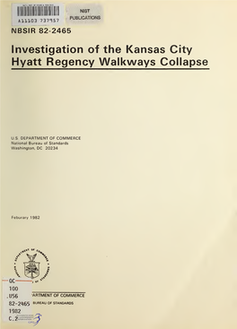 Investigation of the Kansas City Hyatt Regency Walkways Collapse