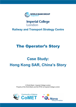 Case Study of Hong Kong