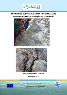 Estimating Cultivable Areas in Central and Southern Somalia Using Remote Sensing