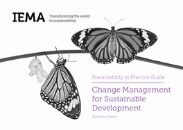 Change Management for Sustainable Development by Penny Walker Introduction