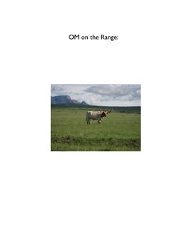 OM on the Range: OM on the Range