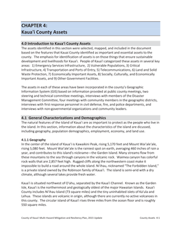 CHAPTER 4: Kaua'i County Assets