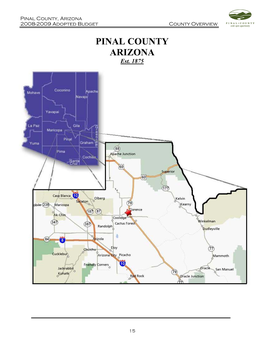 PINAL COUNTY ARIZONA Est