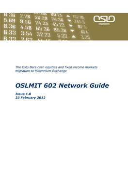 OSLMIT 602 Network Guide