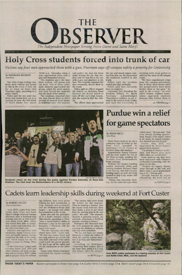 THE Holy Cross Students Forced Into Trunk of Car Purdue Win a Relief For