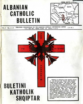 Albanian Catholic Bulletin Buletini Katholik Shqiptar