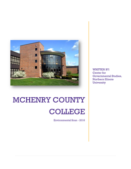 Mchenry County College Environmental Scan