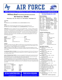 AF Football Release Military Bowl:Layout 1.Qxd