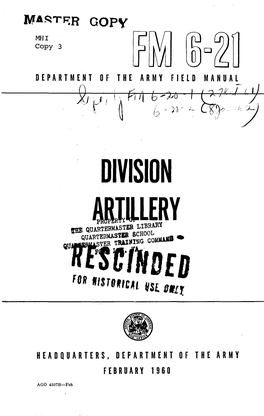 Division Artillery