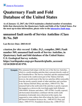 Quaternary Fault and Fold Database of the United States