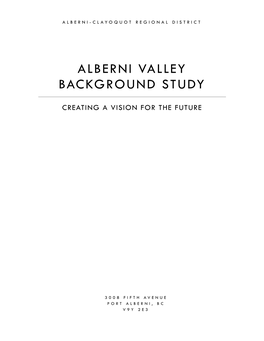 Alberni Valley Background Study