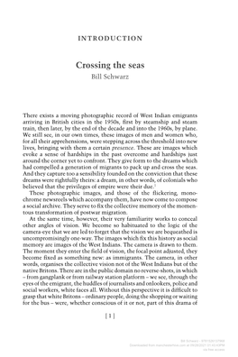 Downloaded from Manchesterhive.Com at 09/28/2021 01:43:43PM Via Free Access BILL SCHWARZ Migration