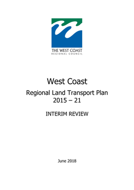 Regional Land Transport Plan 2015 – 21