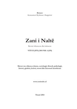 “Zani I Naltë” – Revistë E Orientimit Drejt Reformave Dhe Progresit Shoqëror - Adem Bala