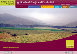 33. Bowland Fringe and Pendle Hill Area Profile: Supporting Documents