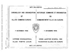 19561201 NU Chronology and Organization of Allied Command Eu