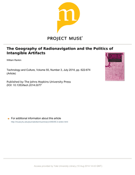 The Geography of Radionavigation and the Politics of Intangible Artifacts