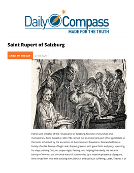 Saint Rupert of Salzburg