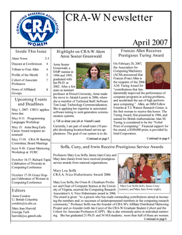 CRA-W Newletter April 2007.V8