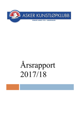 Årsrapport 2017/18 Årsrapport 2017/18