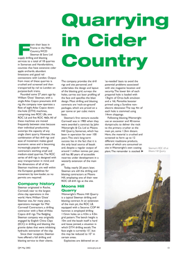 Quarrying in Cider Country
