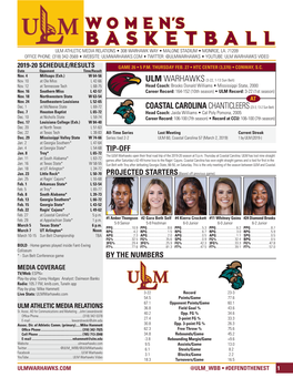 Ulm Athletic Media Relations • 308 Warhawk Way • Malone Stadium • Monroe, La