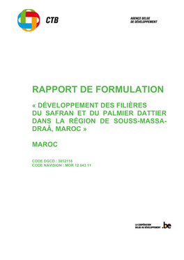 Rapport De Formulation