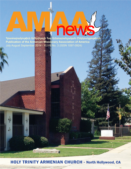 HOLY TRINITY ARMENIAN CHURCH - North Hollywood, CA E D I T O R I a L M E S S a G E