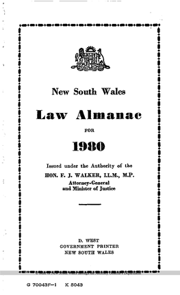 Law Almanac 1980