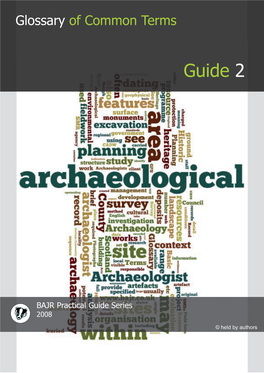 Glossary of Common Terms in Archaeology