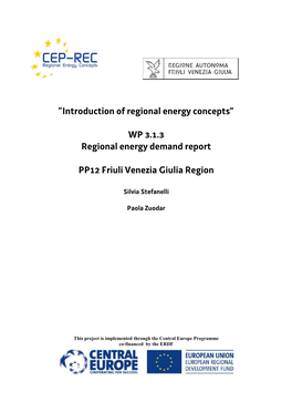 Energy Demand FVG PP12 FVG