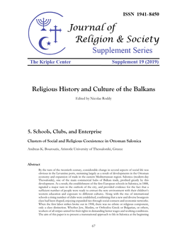 Religious History and Culture of the Balkans