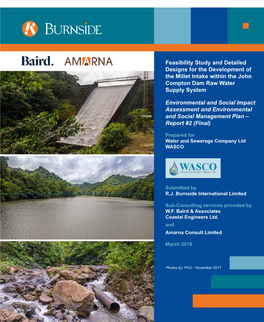 Feasibility Study and Detailed Designs for the Development of the Millet Intake Within the John Compton Dam Raw Water Supply System