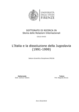 Università Degli Studi Di Ferrara