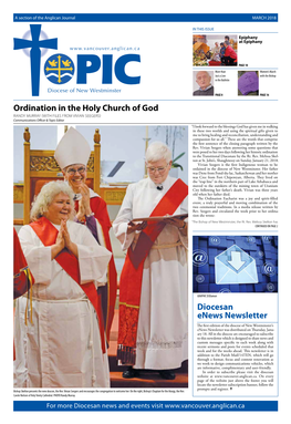 Ordination in the Holy Church of God Diocesan Enews Newsletter
