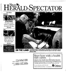 Hep Ald-Spectator July 23, 2009 * a Pioneer Press Publication * * $2.00 This Week Diversions