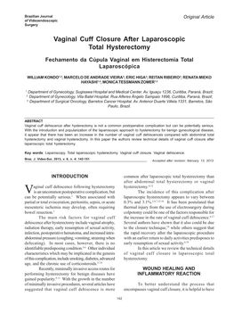 Vaginal Cuff Closure After Laparoscopic Total Hysterectomy