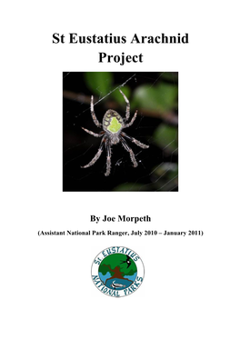 St Eustatius Arachnid Project