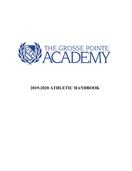 2019-2020 Athletic Handbook