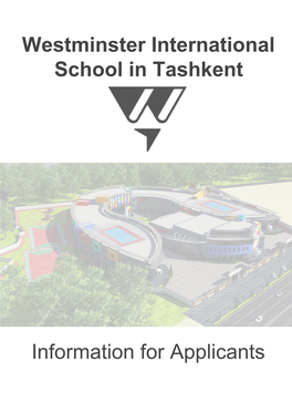 Westminster International School in Tashkent Information for Applicants