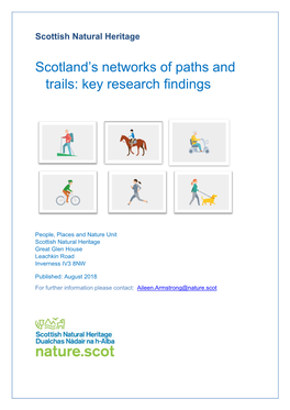 Scotland's Networks of Paths and Trails: Key Research Findings