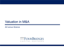 Valuation in M&A