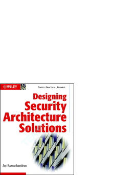 Designing Security Architecture Solutions