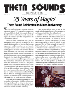 Theta Sounds Newsletter Archives