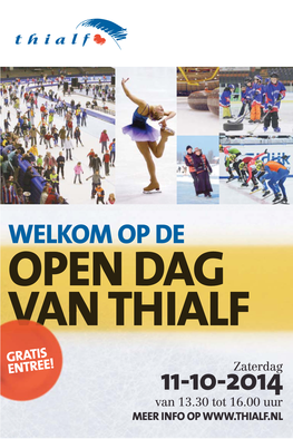 Thialf Open Dag 2014 Krant