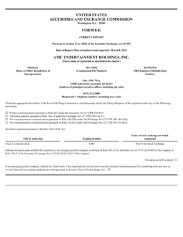 United States Securities and Exchange Commission Form