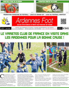 Ardennes Foot Journal D’Informations Du District Des Ardennes De Football